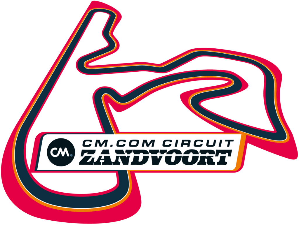 Logo CM.com Circuit Zandvoort van het racecircuit Zandvoort.