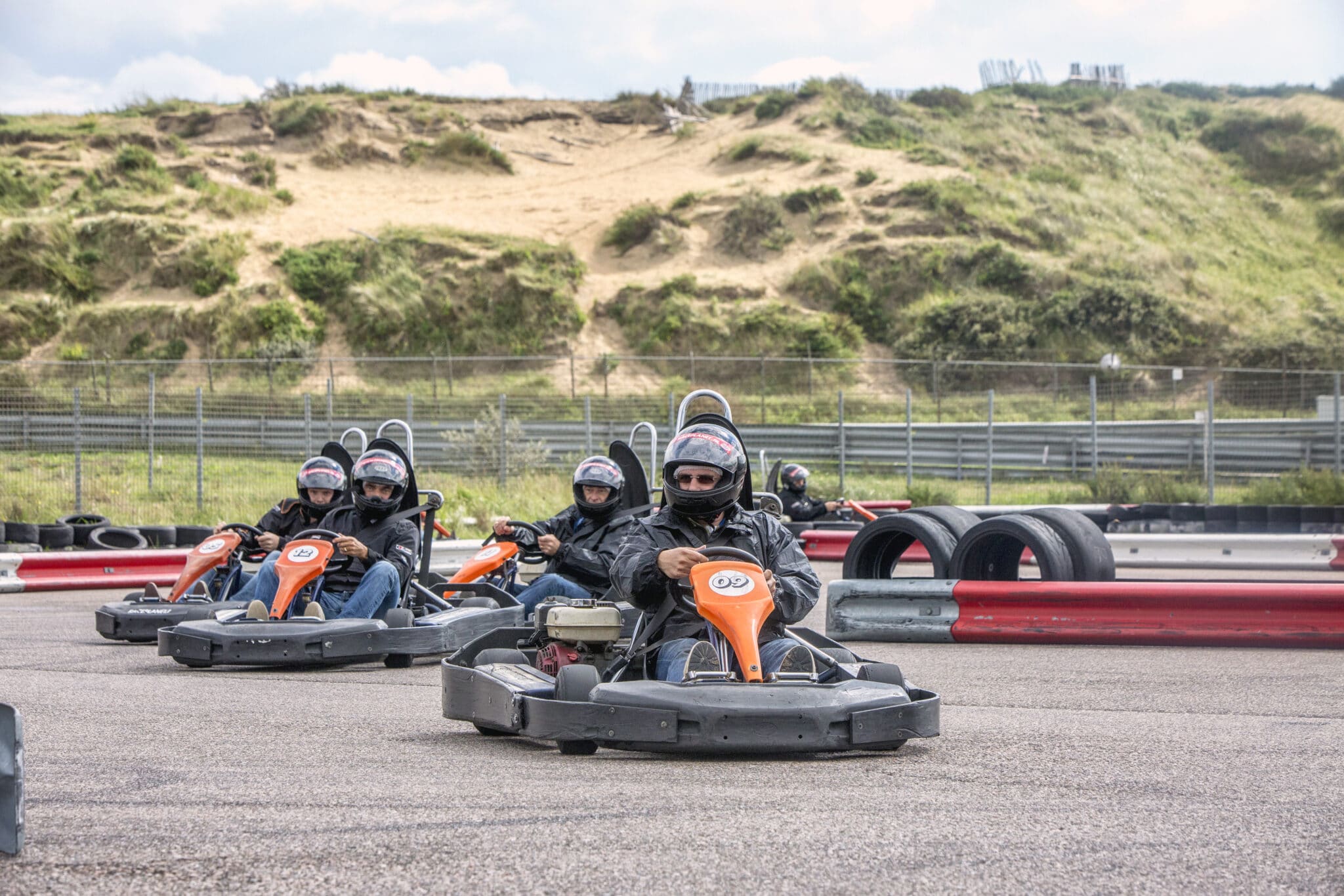 Outdoor KartRennen während der Race Experience! Race